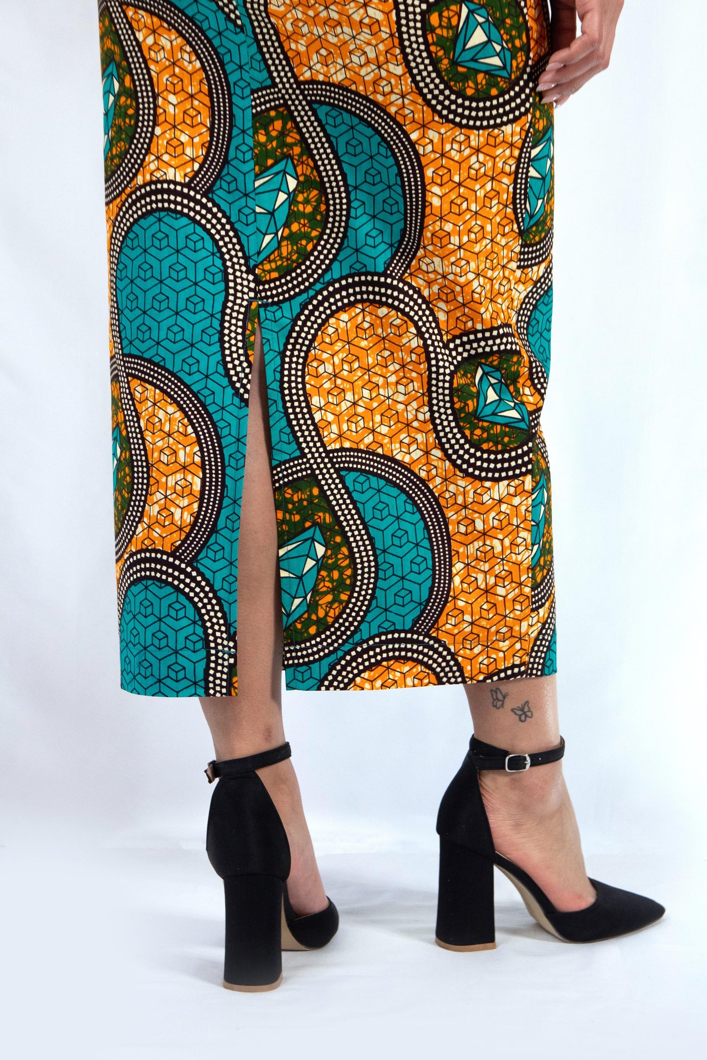PENCIL SKIRT BLUE LUNDA