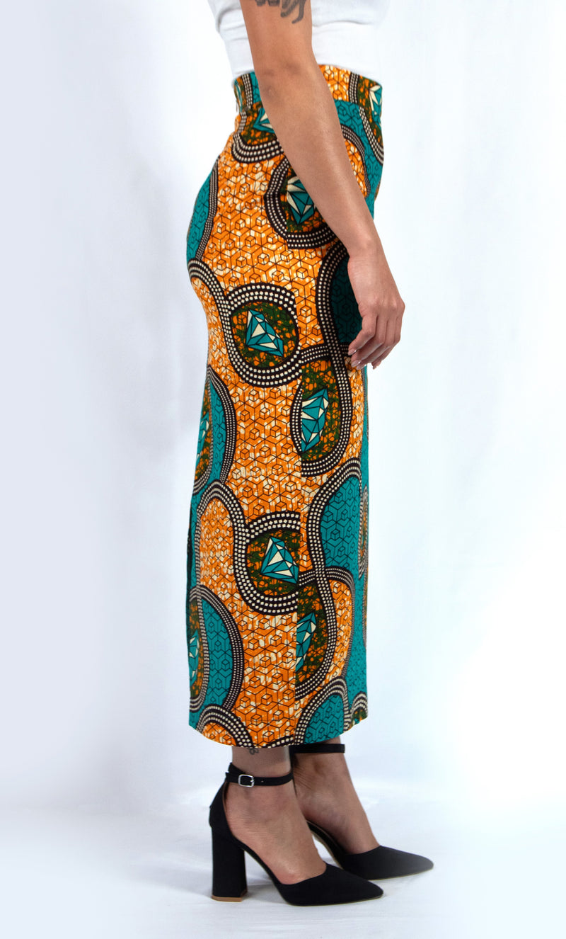 PENCIL SKIRT BLUE LUNDA