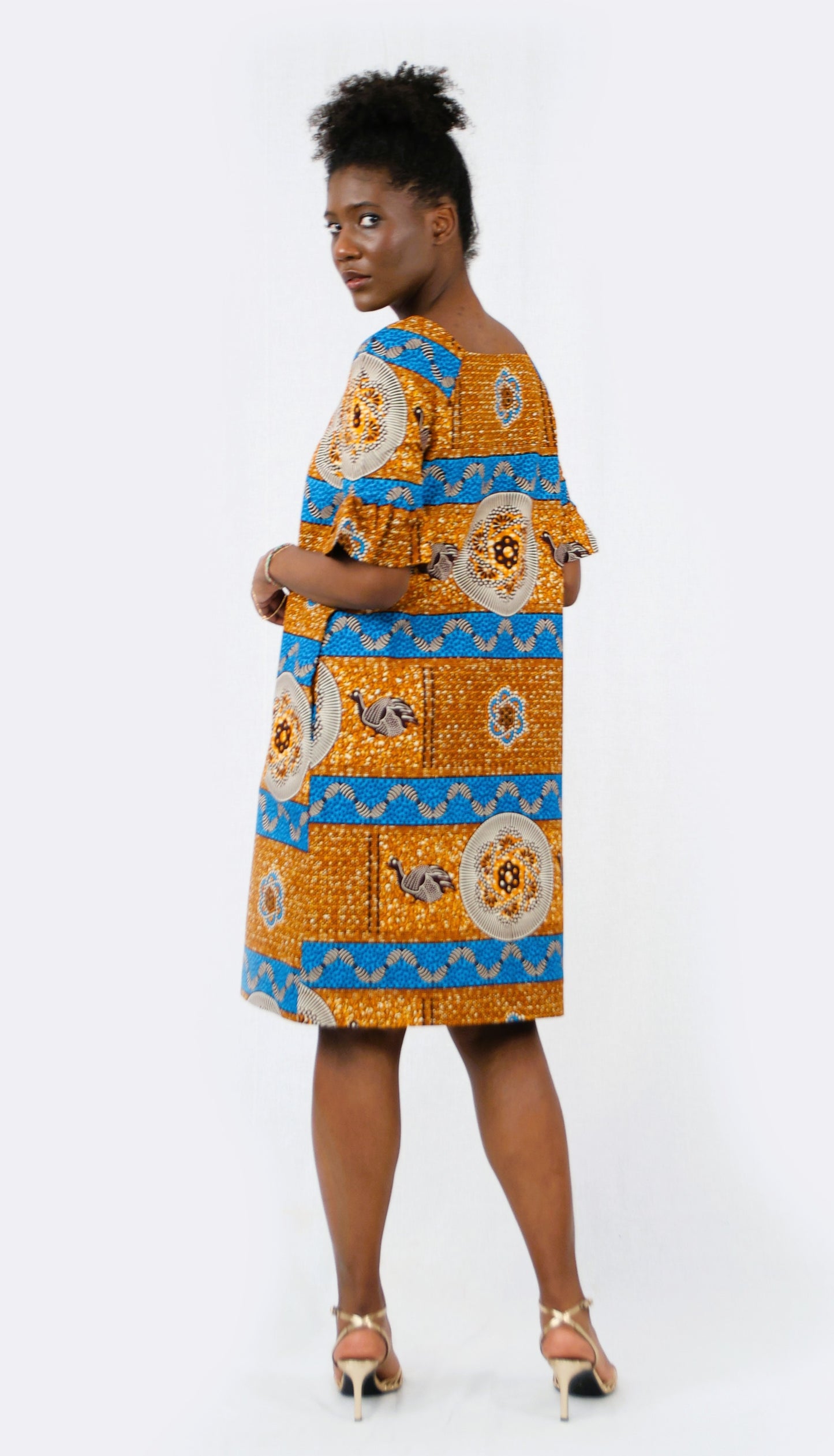 STRAIGHT DRESS BROWN BENGUELA
