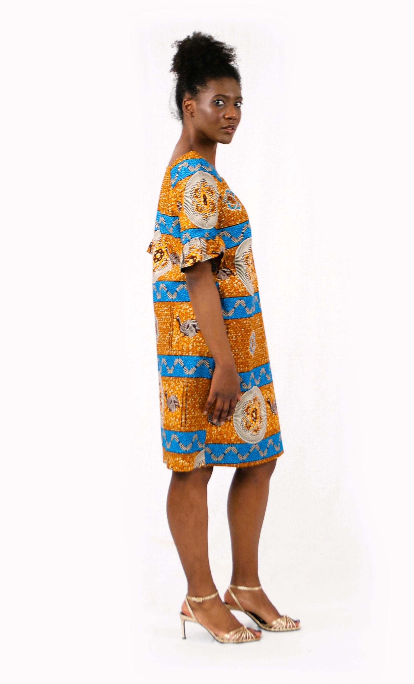 STRAIGHT DRESS BROWN BENGUELA