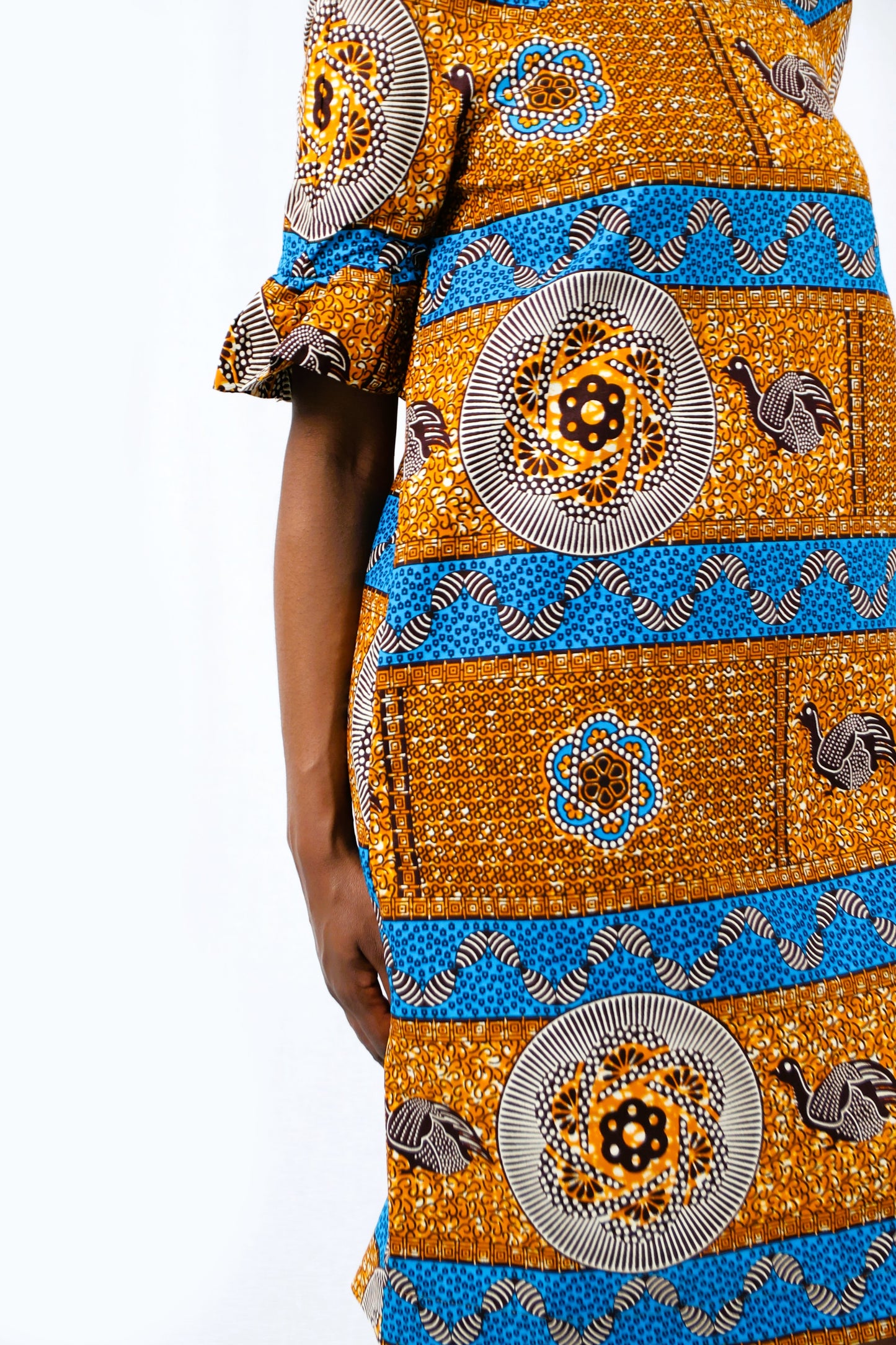 STRAIGHT DRESS BROWN BENGUELA