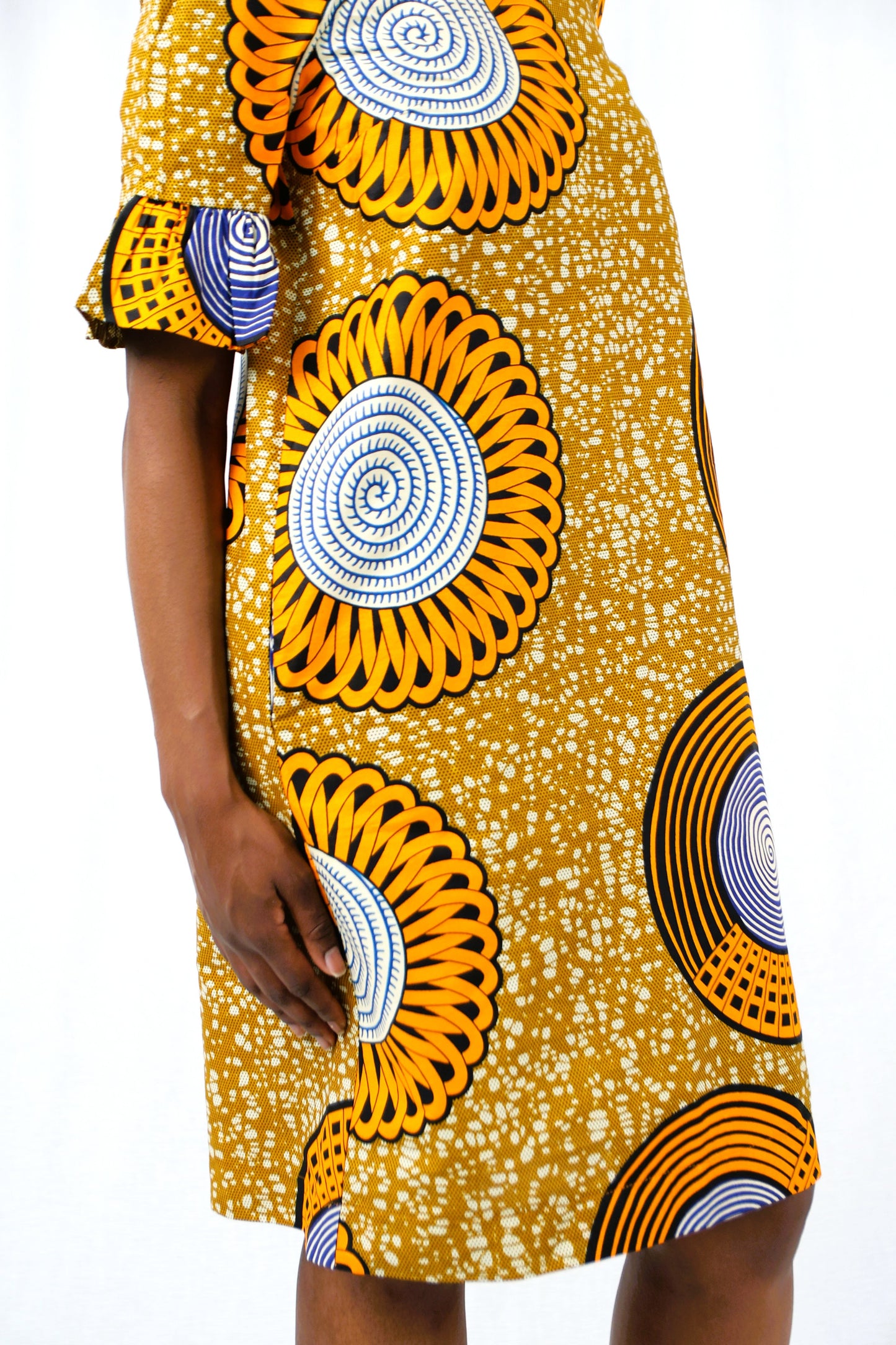 STRAIGHT DRESS BOTSWANA FLOWER