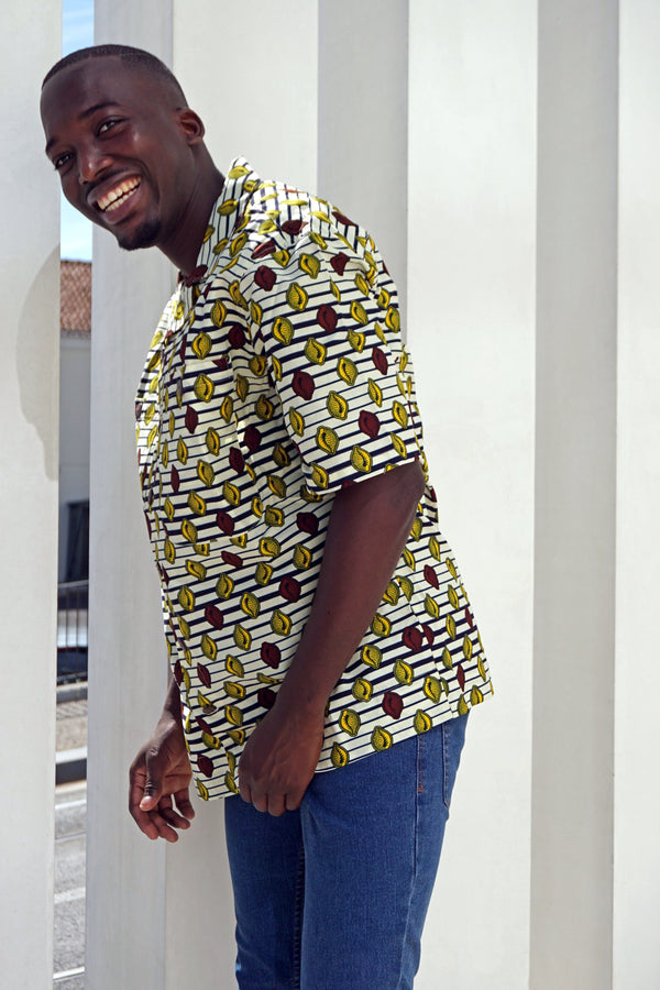 MEN’S SHORT SLEEVE SHIRT AFRICAN CONCH