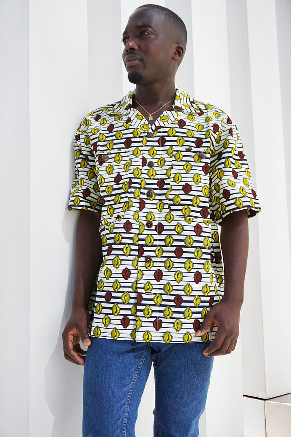 MEN’S SHORT SLEEVE SHIRT AFRICAN CONCH