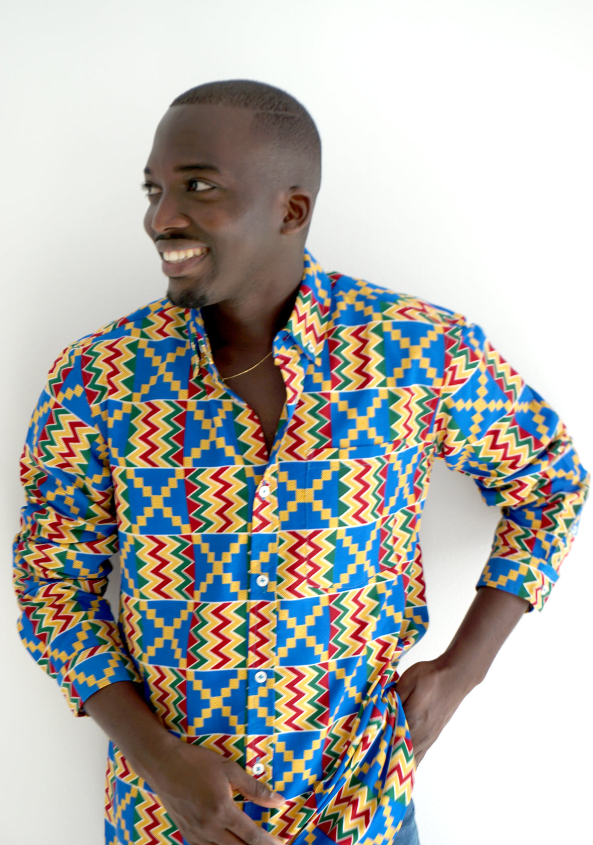 SPORTY MEN’S SHIRT BLUE CHOKWE