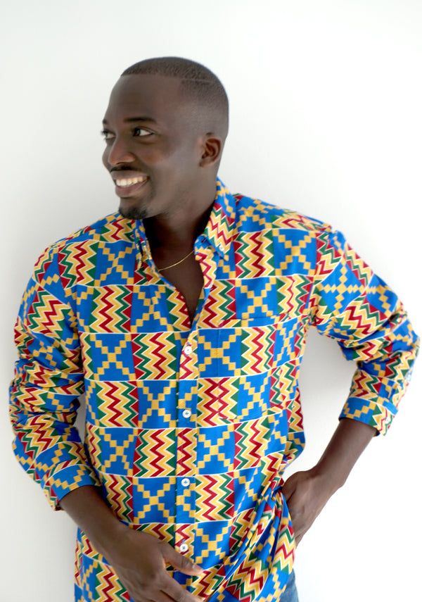 SPORTY MEN’S SHIRT BLUE CHOKWE