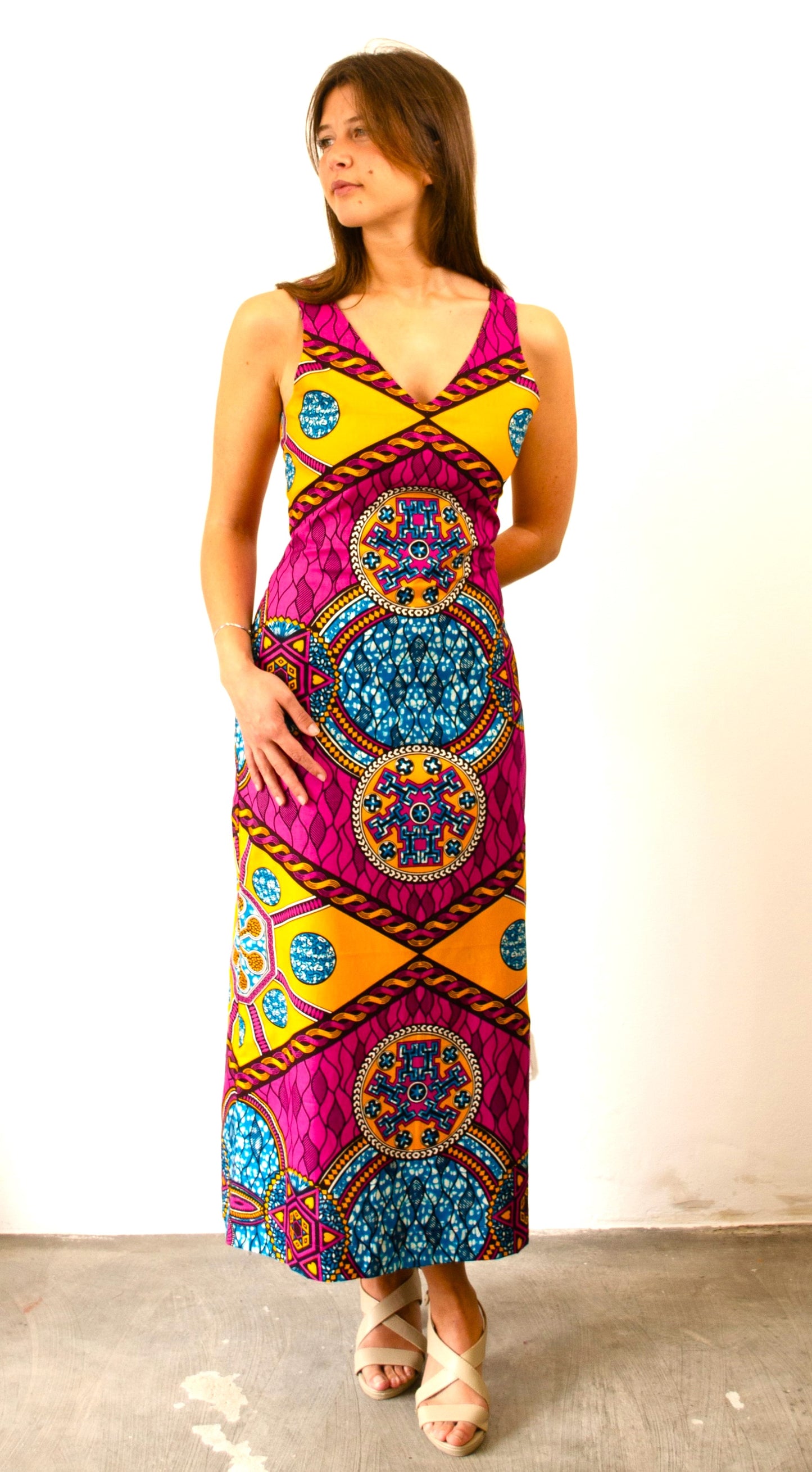 VIOLA DRESS GHANAIAN SUNSET