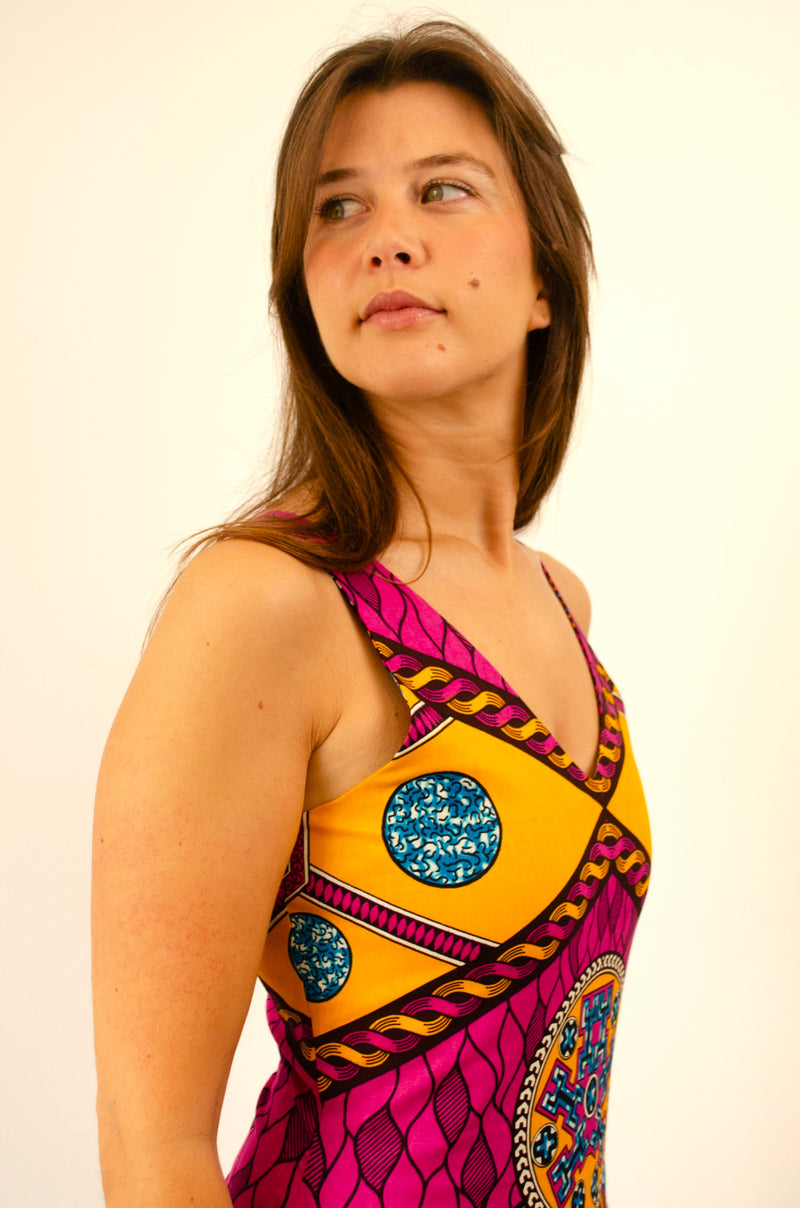 VIOLA DRESS GHANAIAN SUNSET