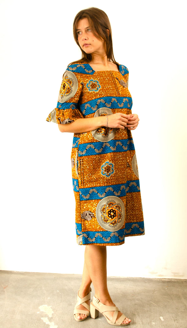 STRAIGHT DRESS BROWN BENGUELA