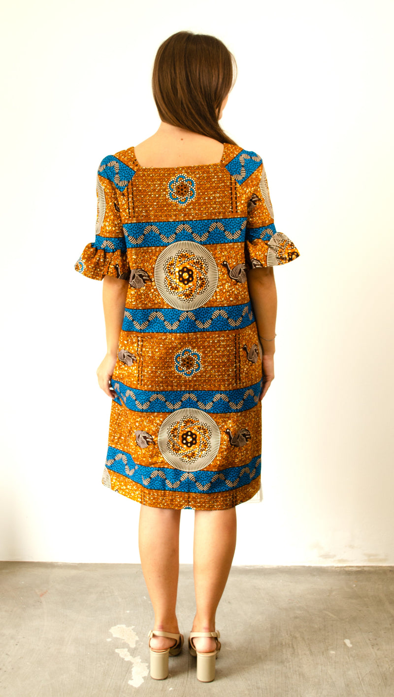 STRAIGHT DRESS BROWN BENGUELA