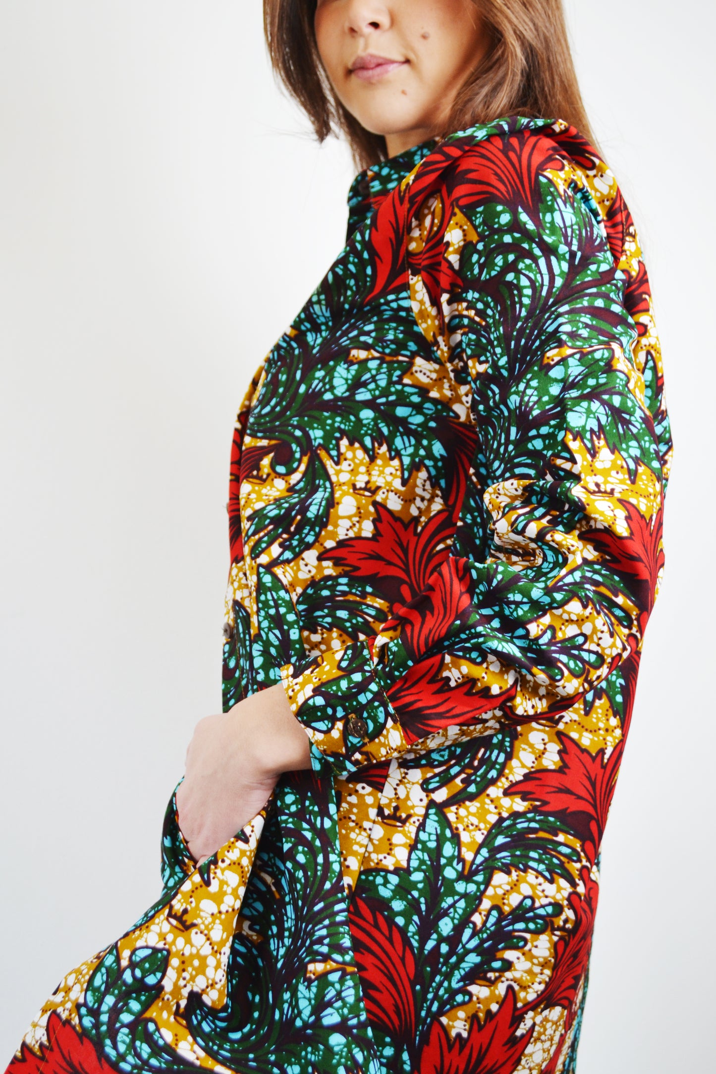 PANTS AND SHIRT SET RED ASHANTI