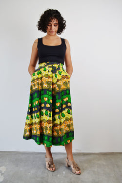 MIDI SKIRT WITH PLEATS NALA GLAM