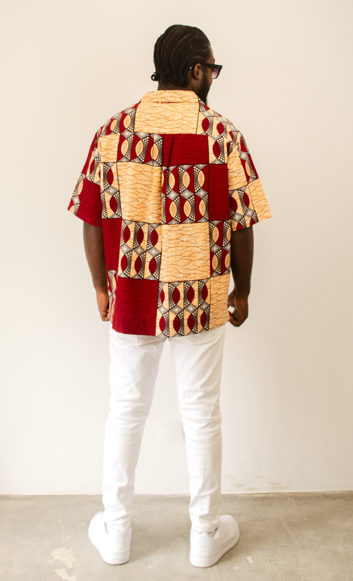 MEN’S SHORT SLEEVE SHIRT RED NAIJA