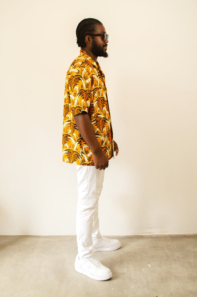 MEN’S SHORT SLEEVE SHIRT ORANGE FOREST