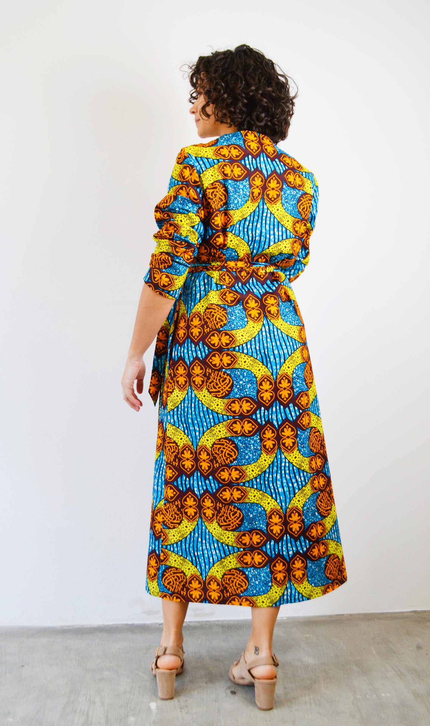MIDI DOUBLE-BREASTED DRESS BLUE ZARMA