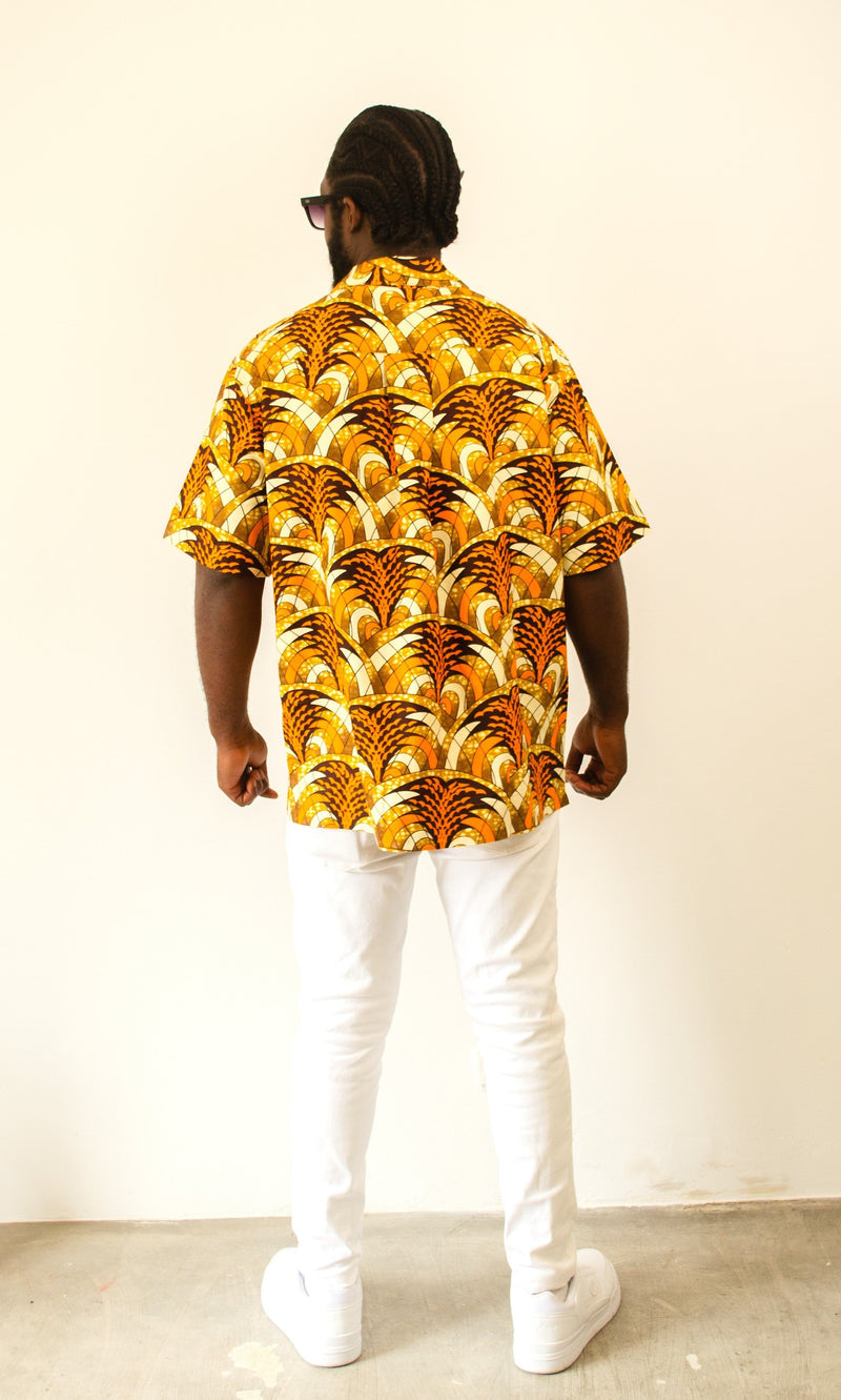 MEN’S SHORT SLEEVE SHIRT ORANGE FOREST