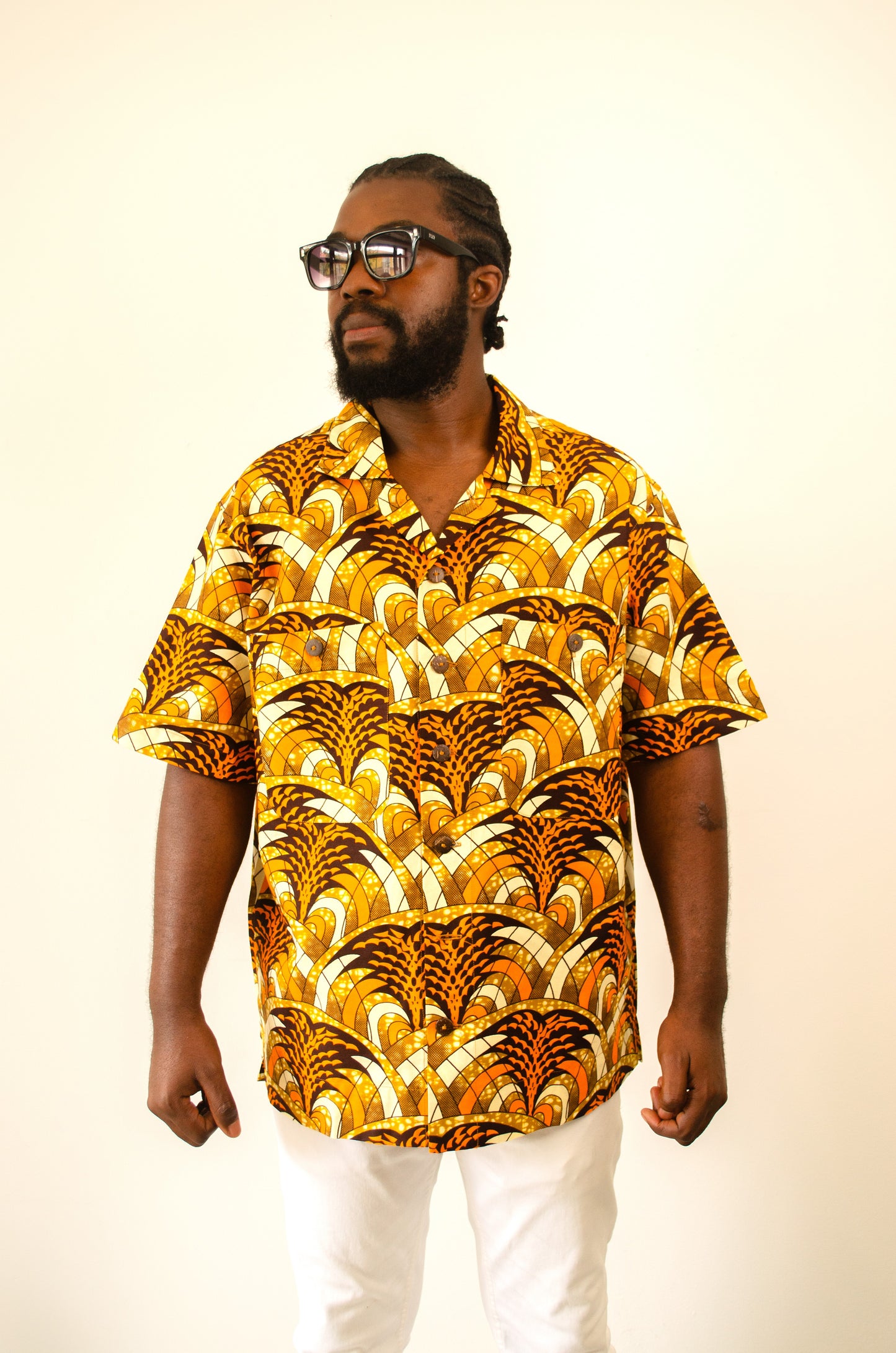 MEN’S SHORT SLEEVE SHIRT ORANGE FOREST