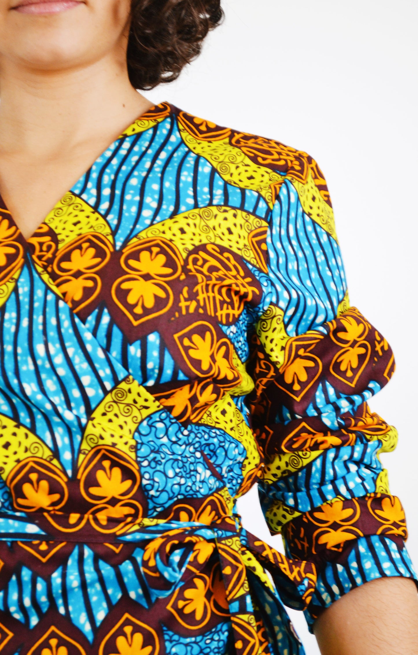 MIDI DOUBLE-BREASTED DRESS BLUE ZARMA