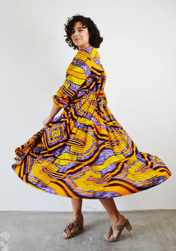 MIDI DRESS WITH FRILLS NALA STYLE