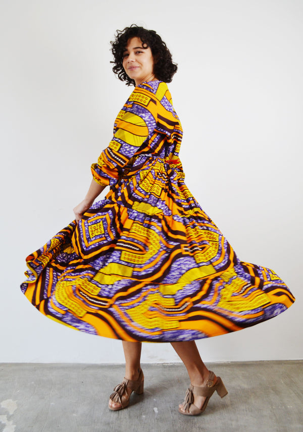 MIDI DRESS WITH FRILLS NALA STYLE