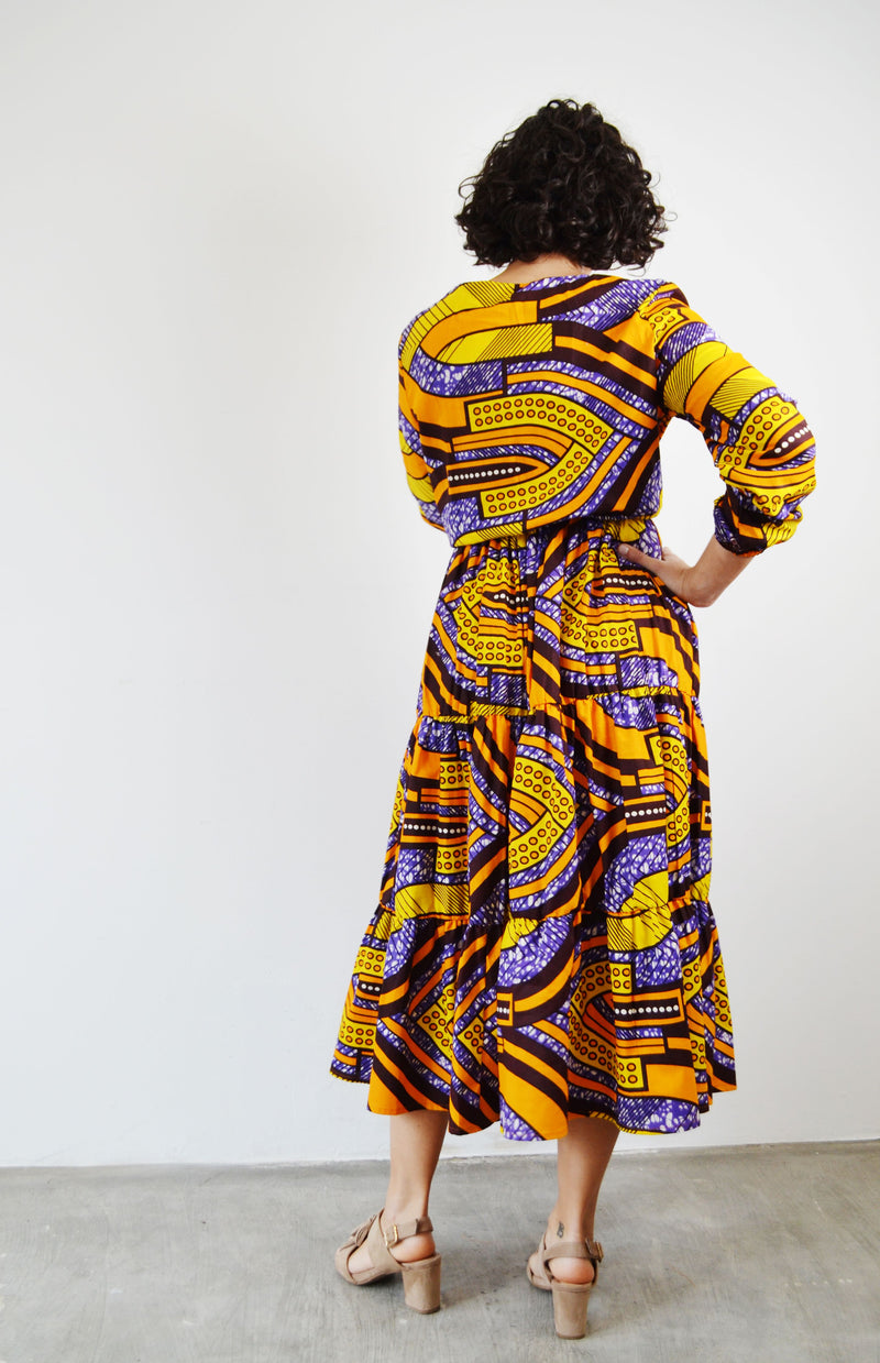 MIDI DRESS WITH FRILLS NALA STYLE