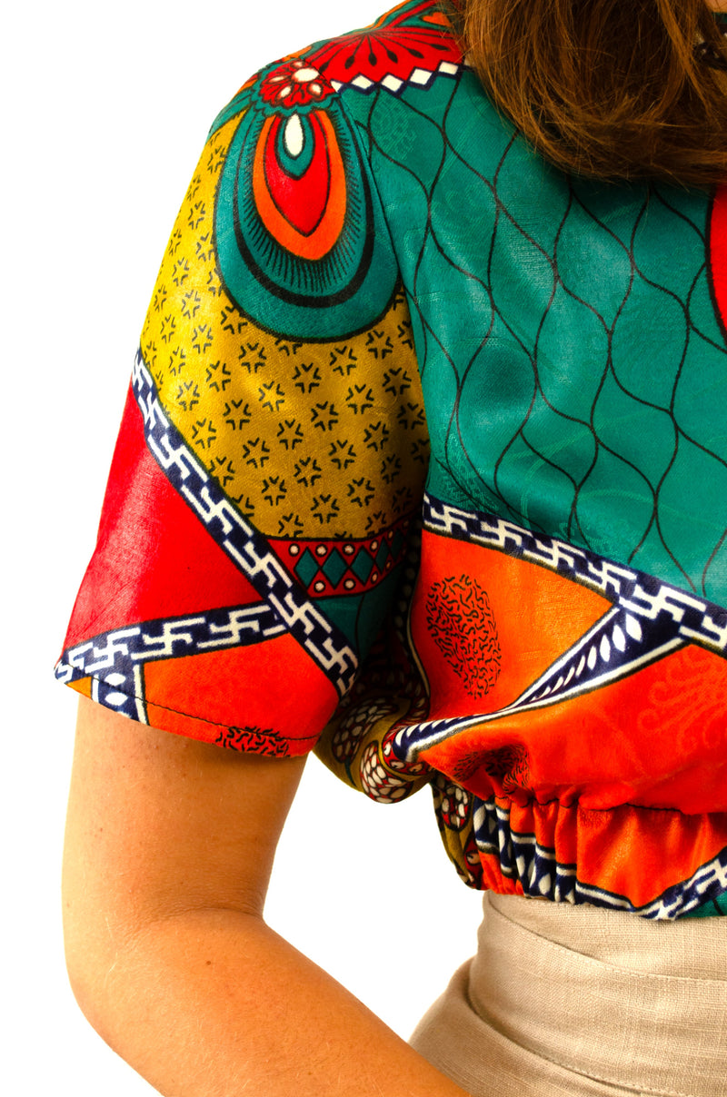 TOP CROPPED TURQUOISE KUANZA