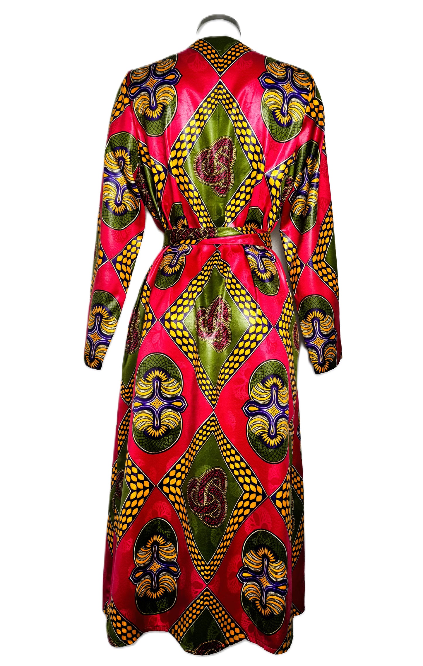 MIDI DOUBLE-BREASTED DRESS NIGERIAN STYLE