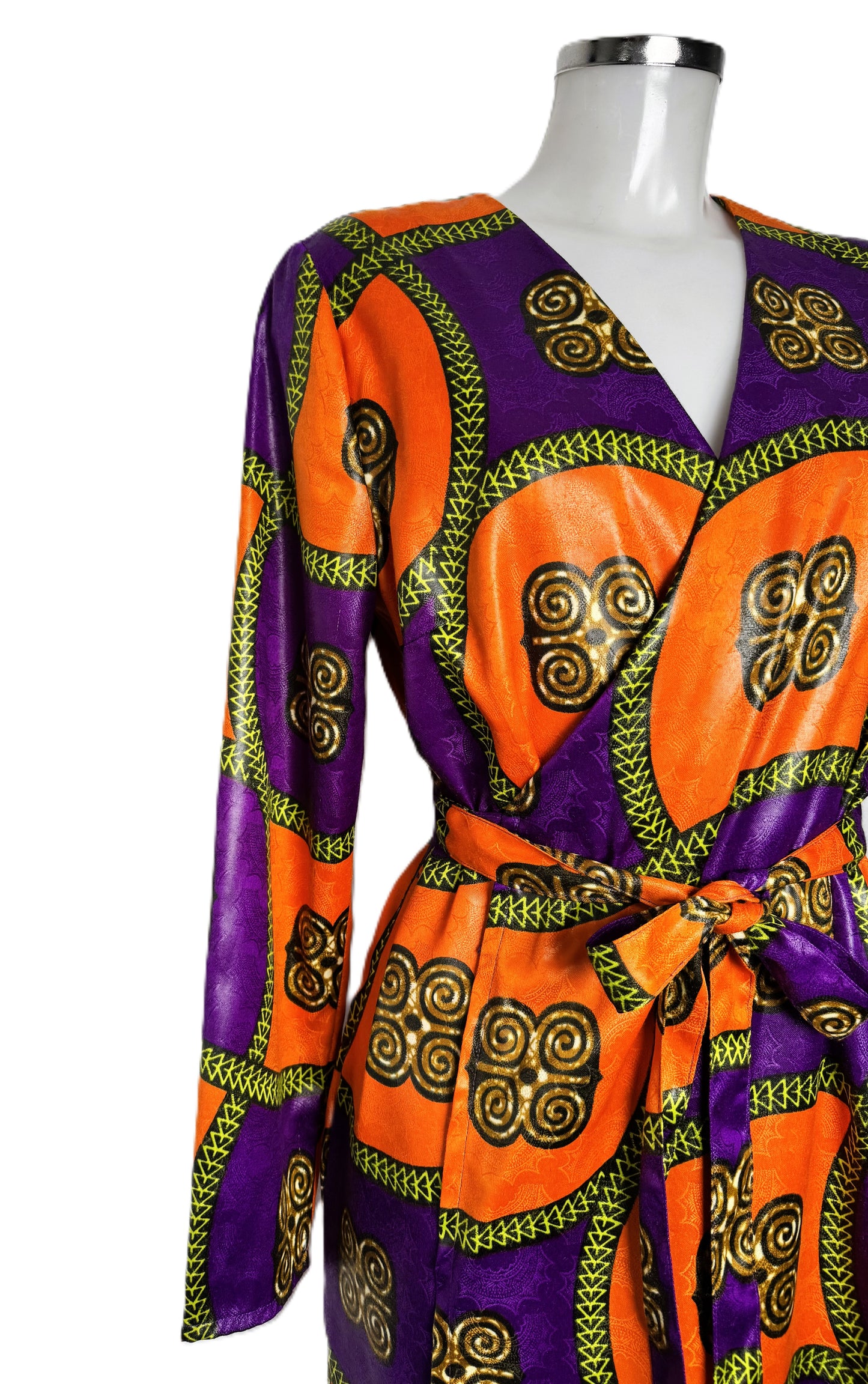 MIDI DOUBLE-BREASTED DRESS ORANGE UÍGE