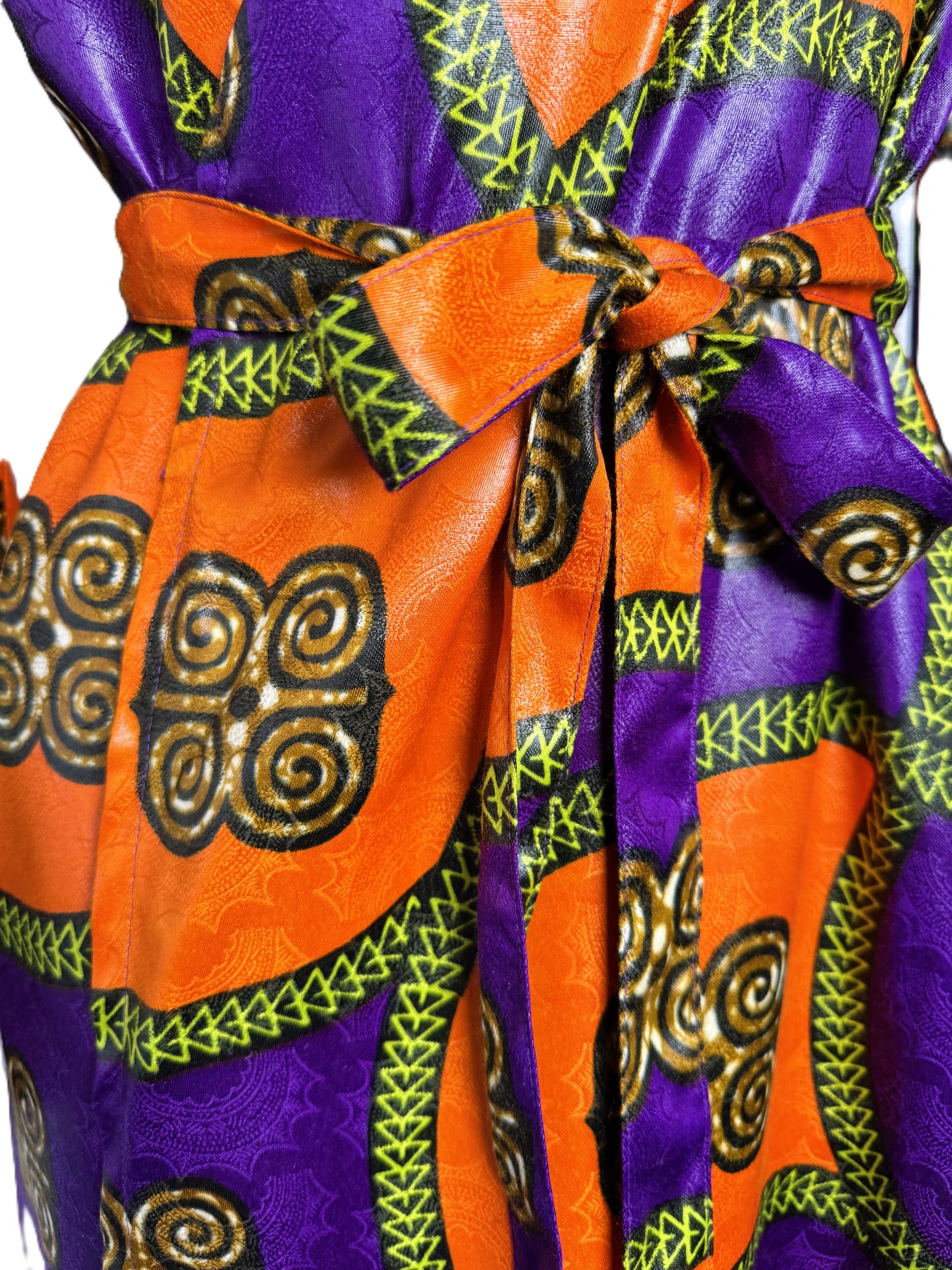 MIDI DOUBLE-BREASTED DRESS ORANGE UÍGE