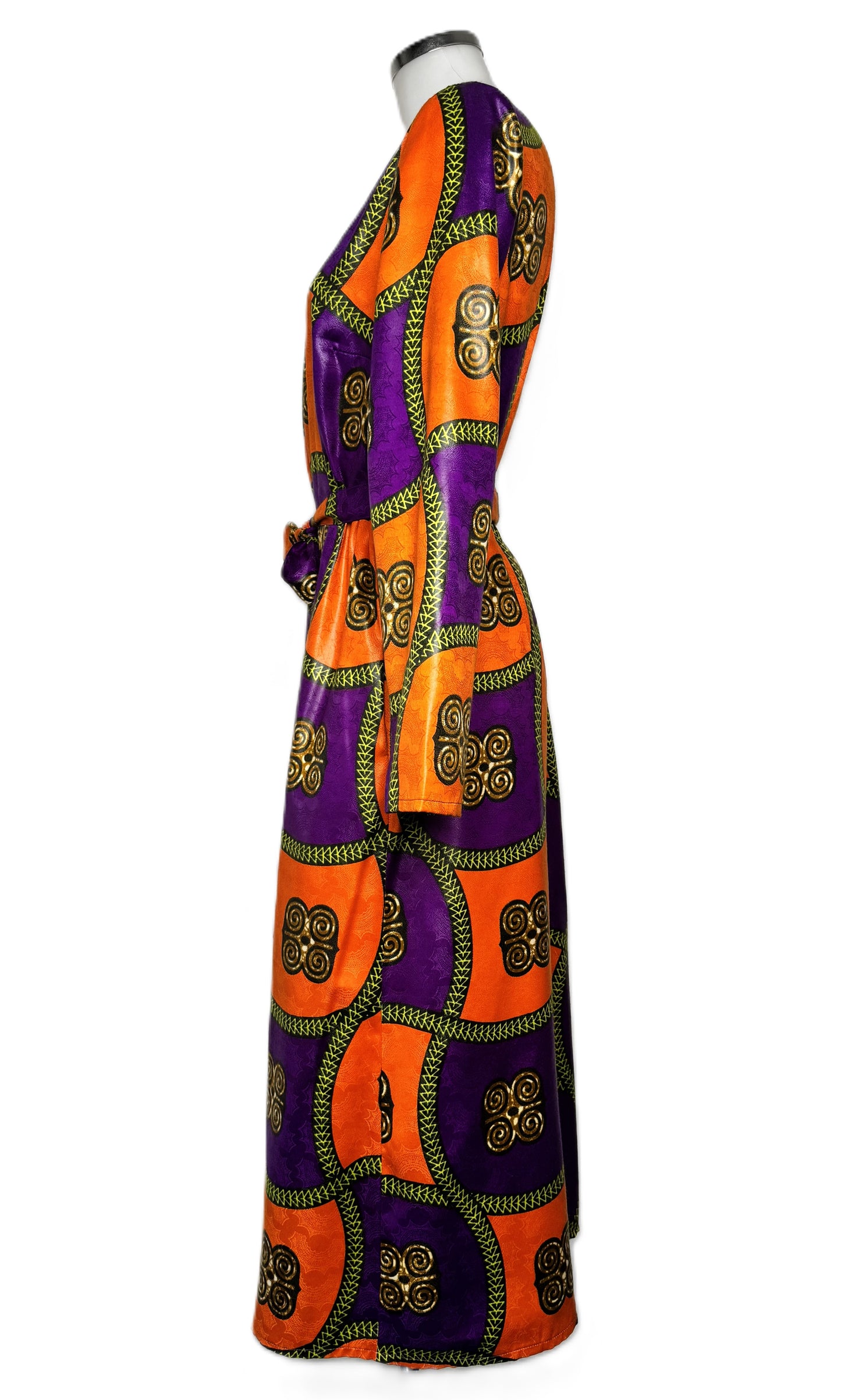 MIDI DOUBLE-BREASTED DRESS ORANGE UÍGE