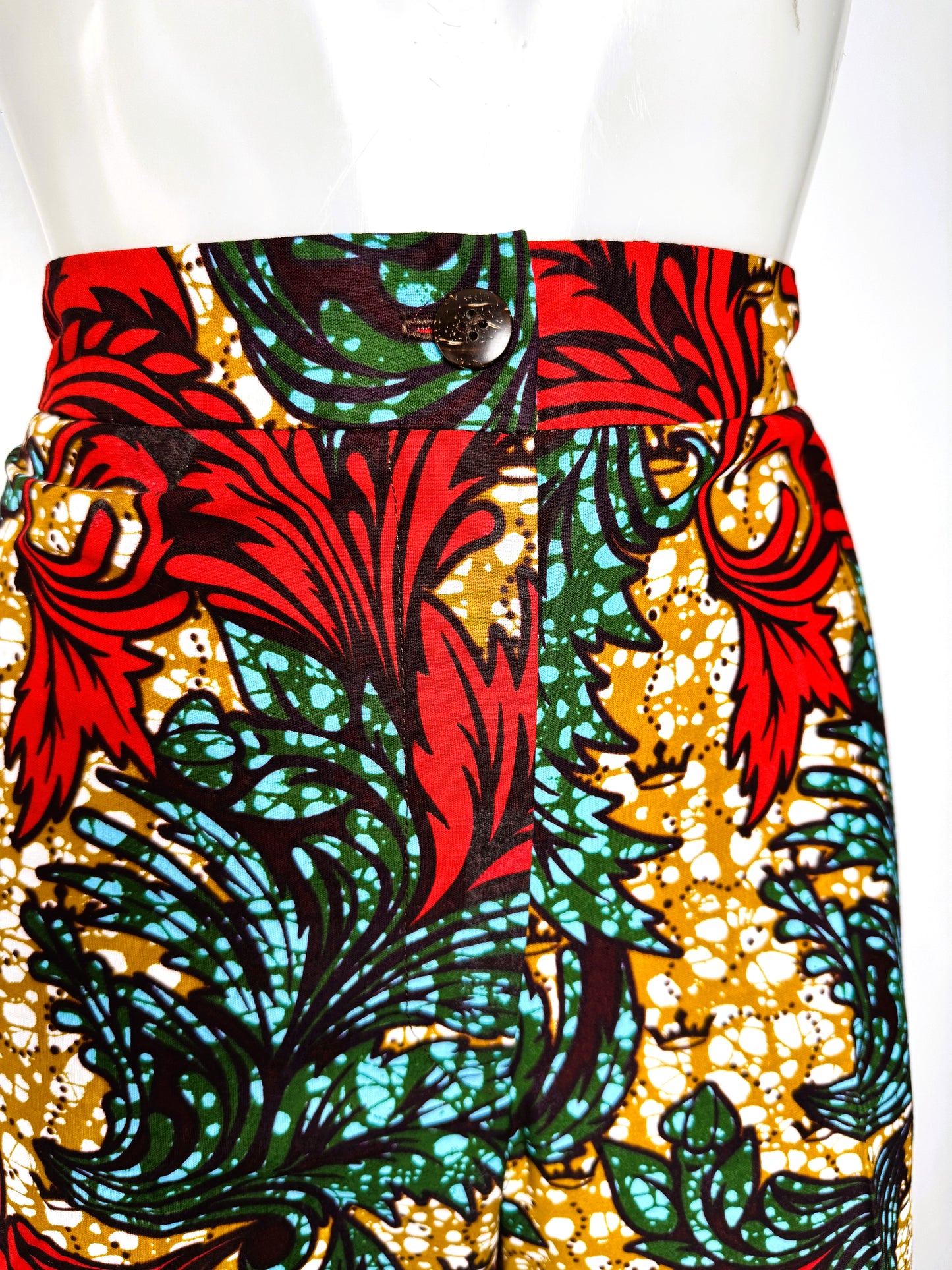 PANTS AND SHIRT SET RED ASHANTI