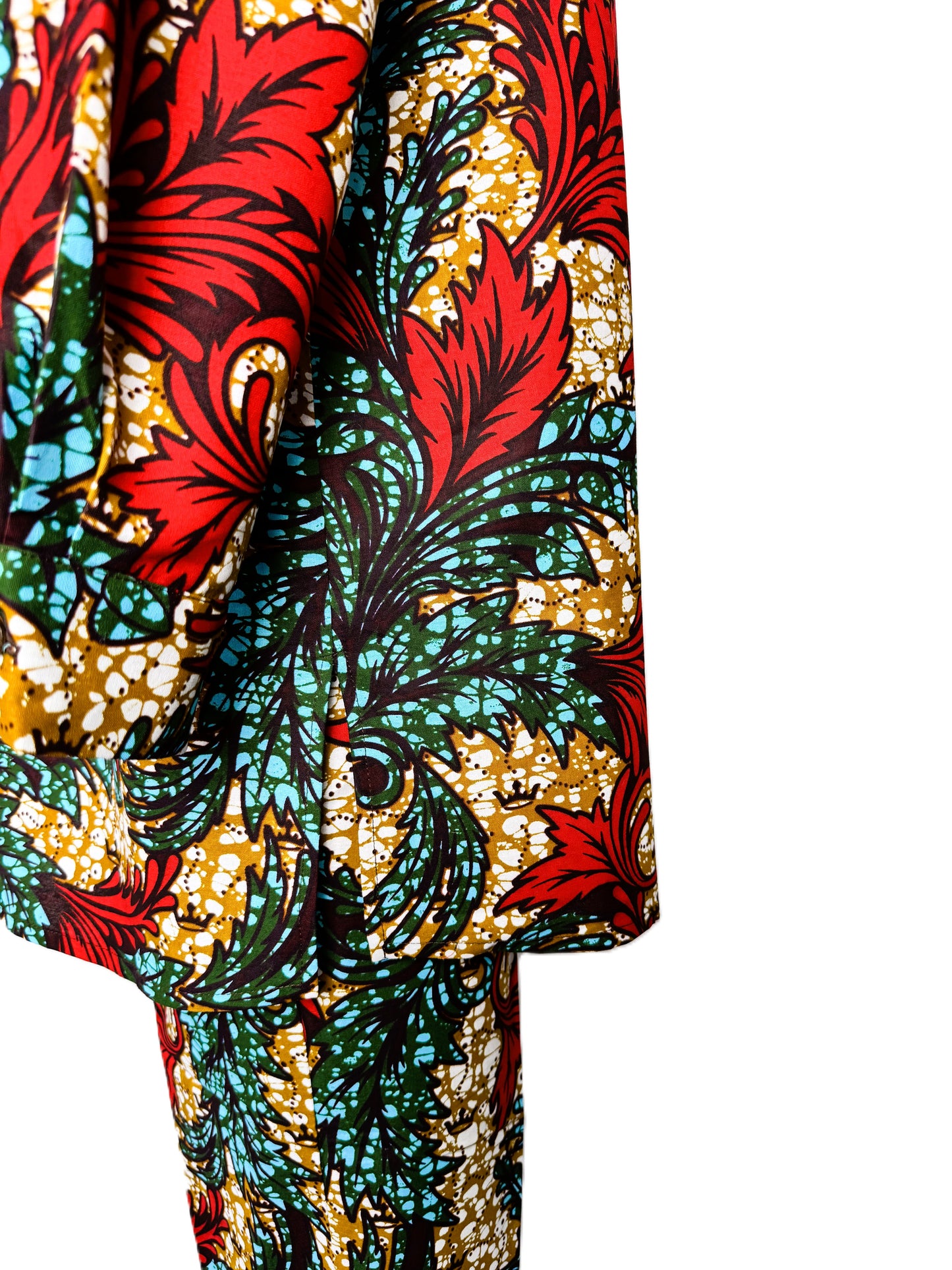 PANTS AND SHIRT SET RED ASHANTI