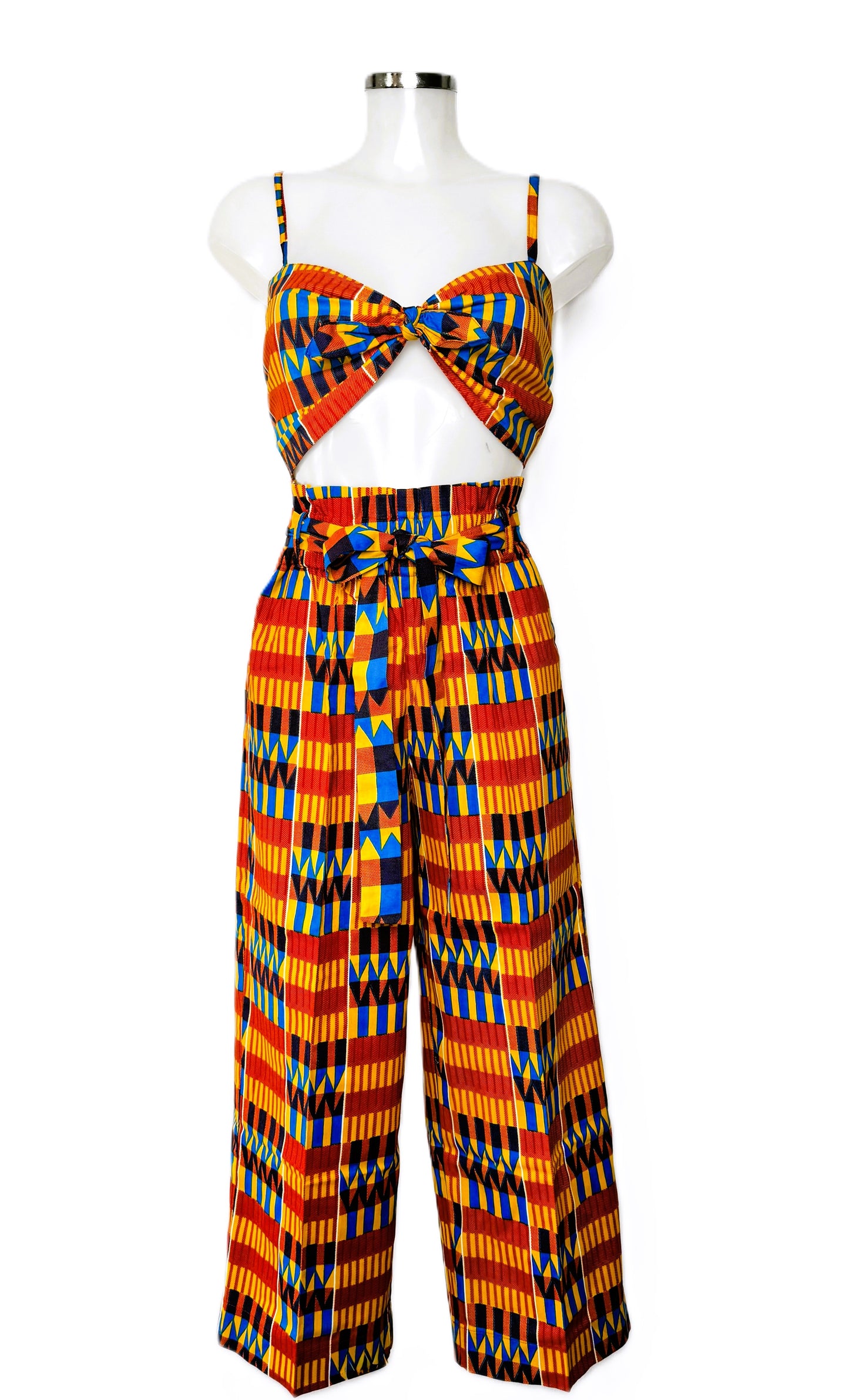 PANTS & TOP SET RED KENTE
