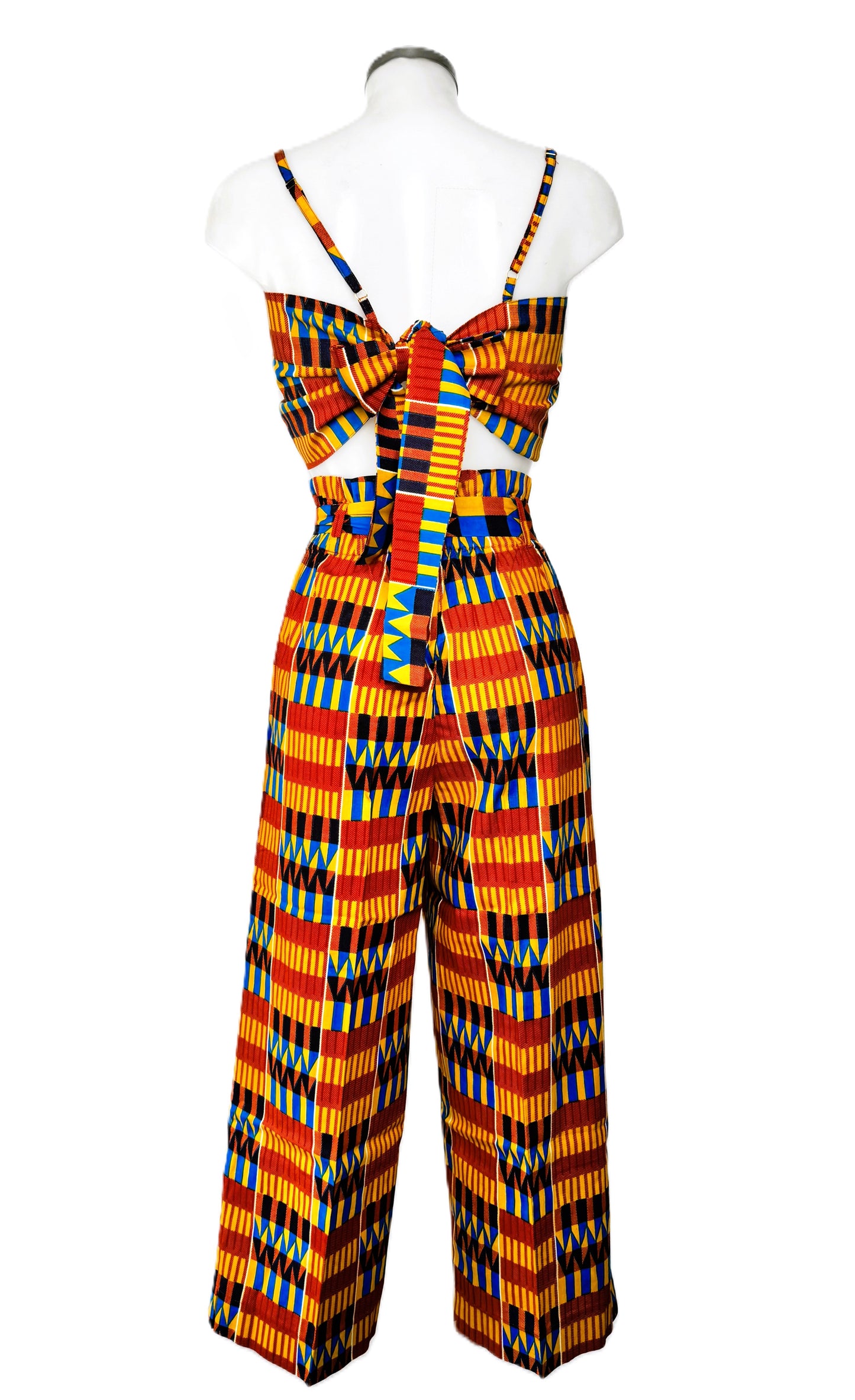 PANTS & TOP SET RED KENTE