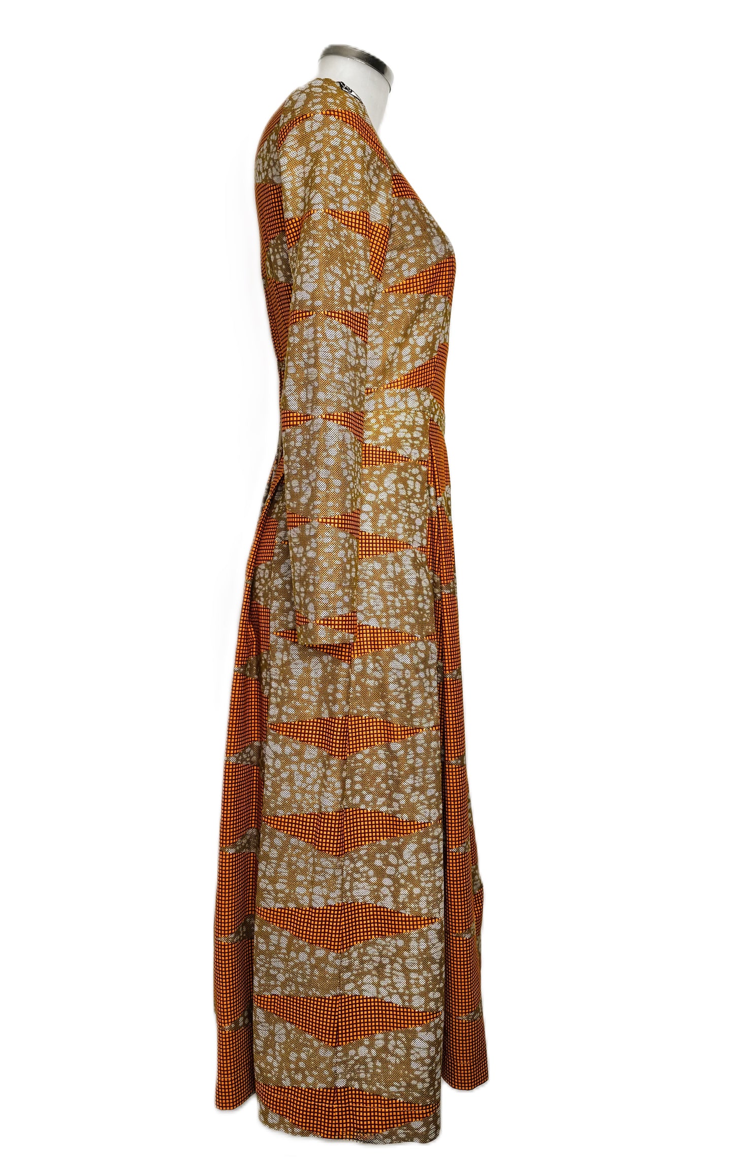 MIDI DRESS WITH PLEATS MAPUTO MARIGOLD