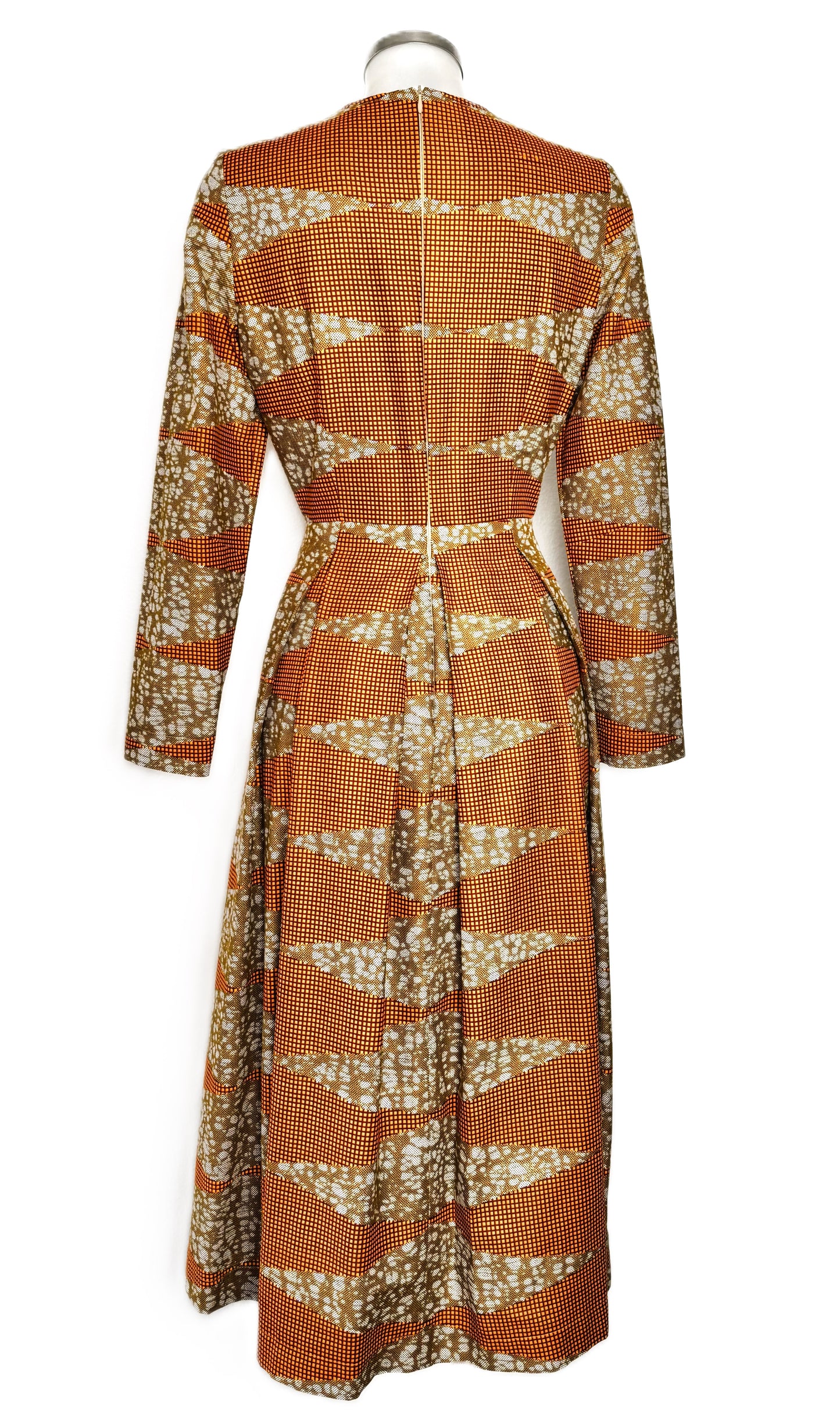 MIDI DRESS WITH PLEATS MAPUTO MARIGOLD