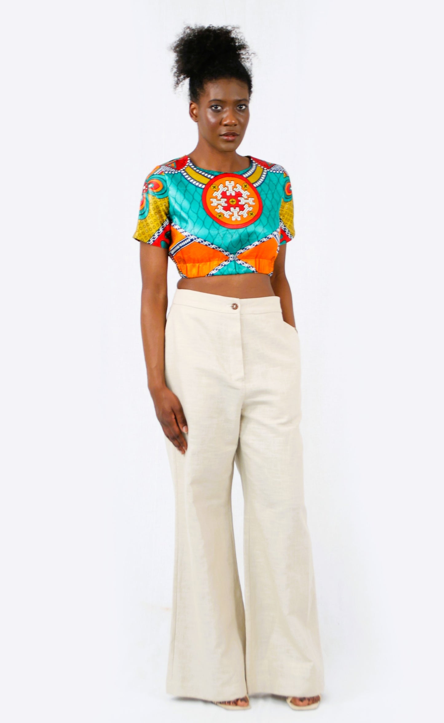 TOP CROPPED TURQUOISE KUANZA