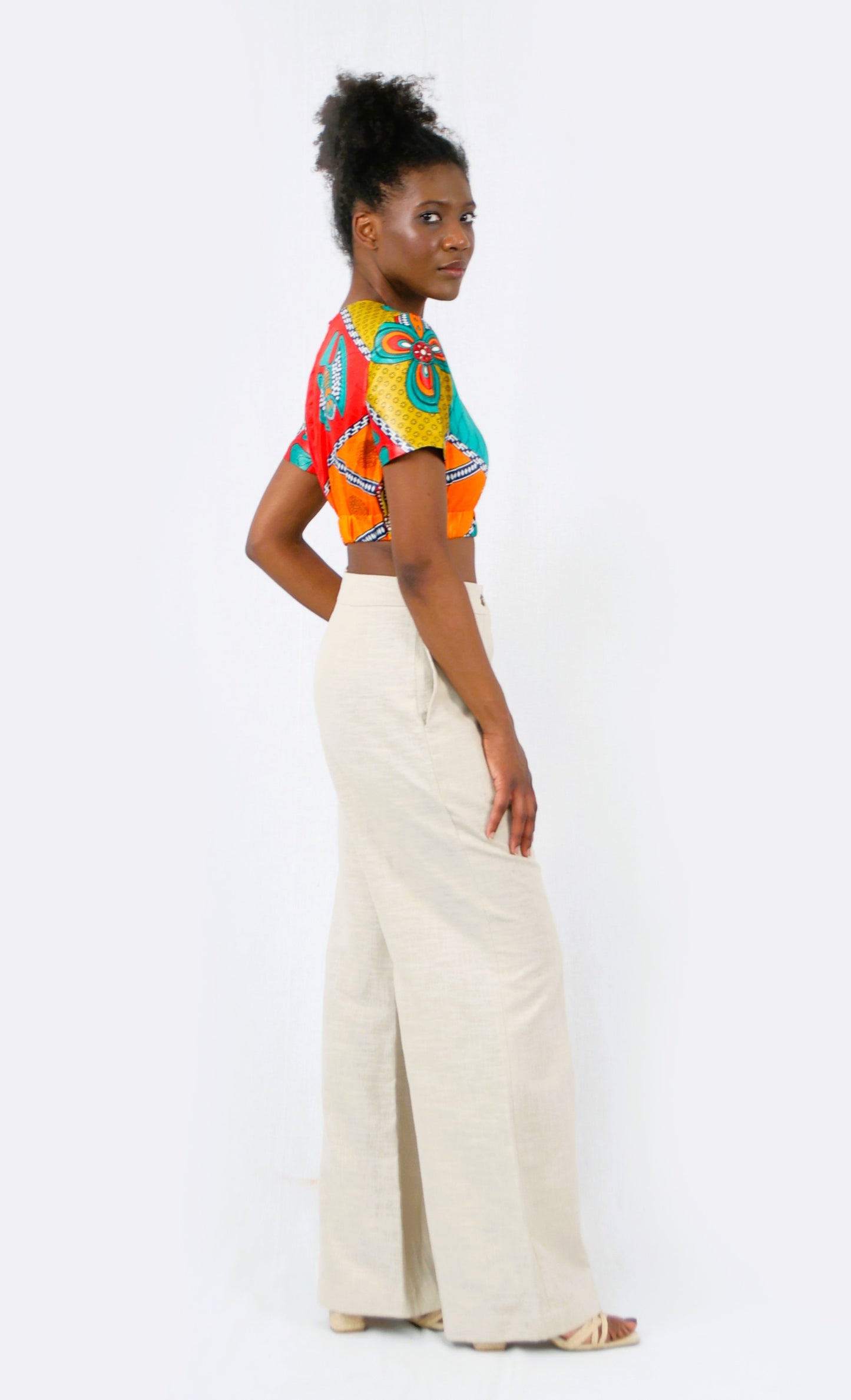 TOP CROPPED TURQUOISE KUANZA