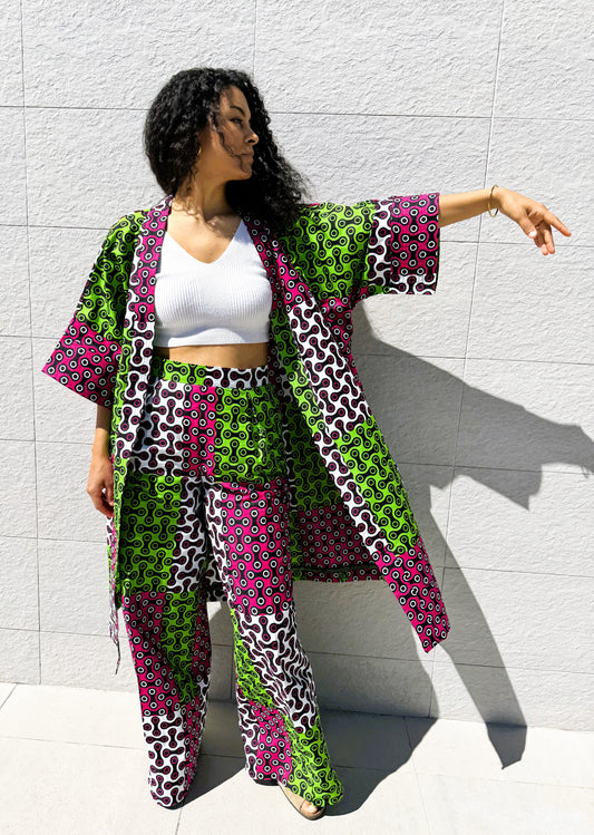 KIMONO SET ZANZIBAR CORAL