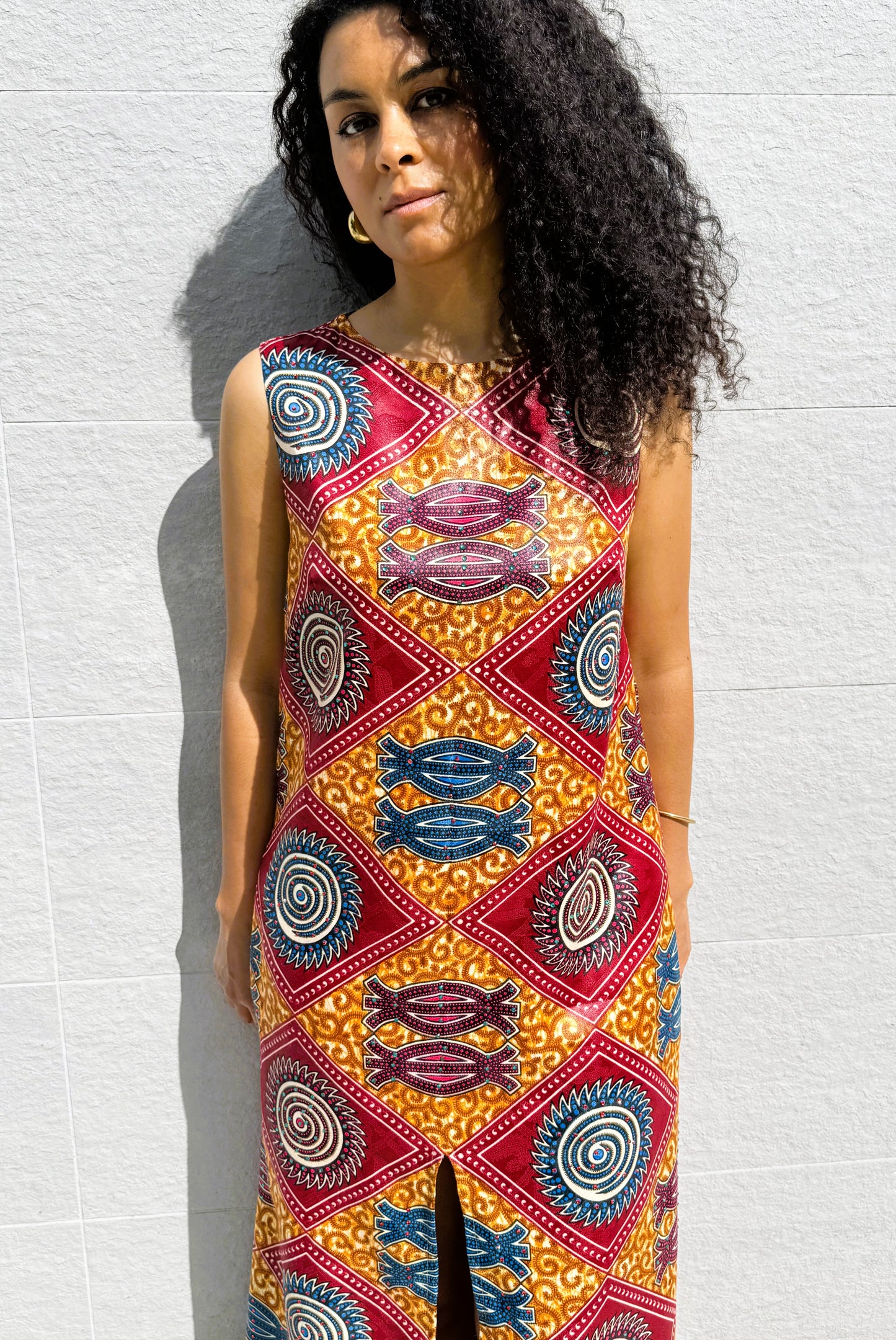 EXCLUSIVE LONG STRAIGHT DRESS SAVANNA SKY