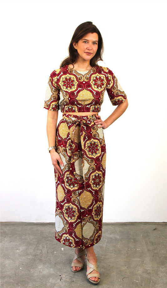 CROPPED BLOUSE & SKIRT SET WELWITSCHIA FLOWER