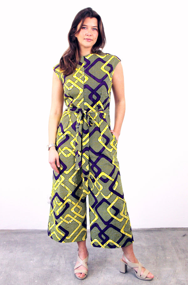 STRAIGHT JUMPSUIT YELLOW MOXICO