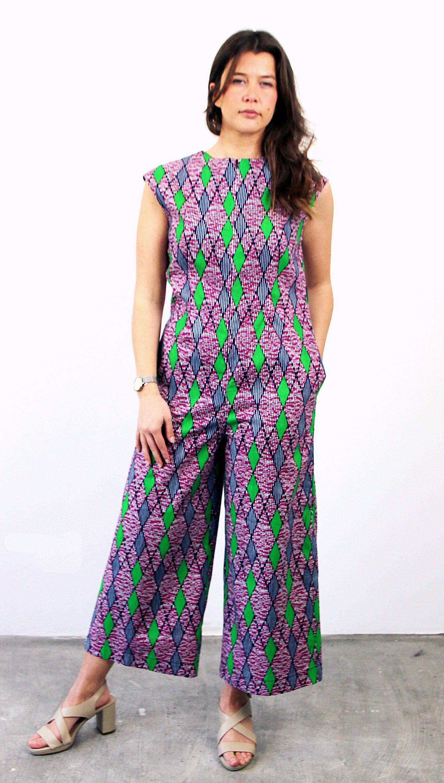 STRAIGHT JUMPSUIT GREEN MOXICO