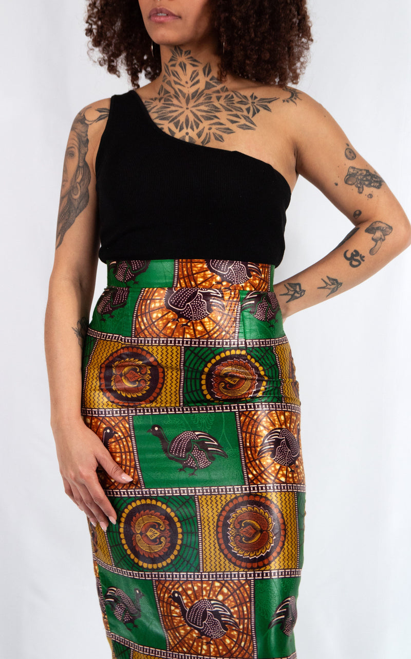PENCIL SKIRT GREEN BENGUELA