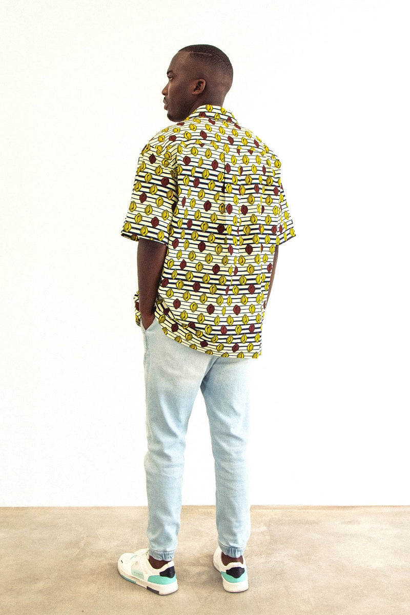 MEN’S SHORT SLEEVE SHIRT AFRICAN CONCH