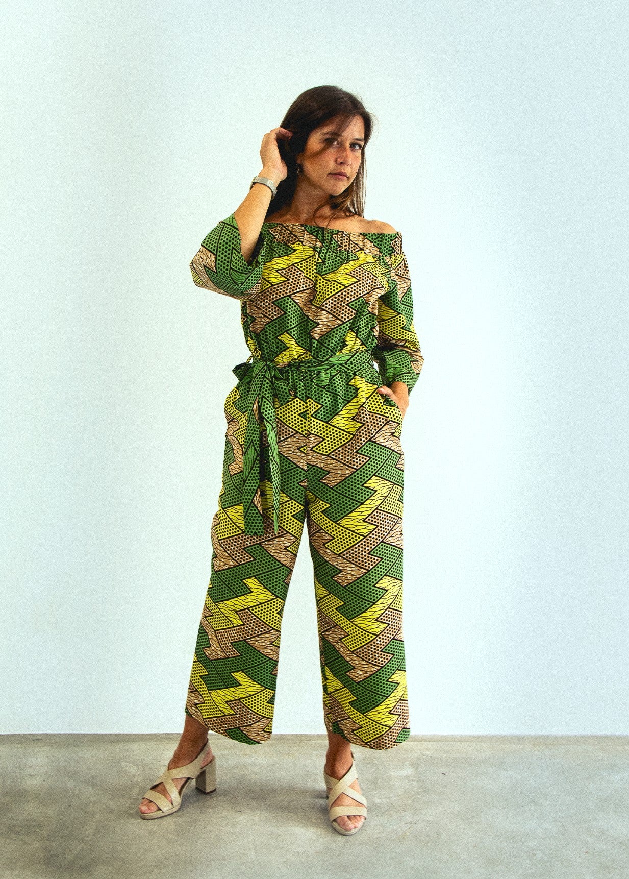 JUMPSUIT GREEN YORUBA