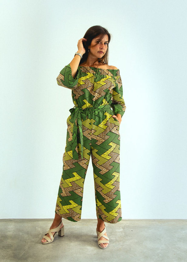 JUMPSUIT GREEN YORUBA