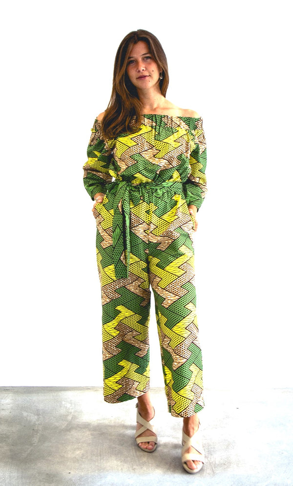 JUMPSUIT GREEN YORUBA