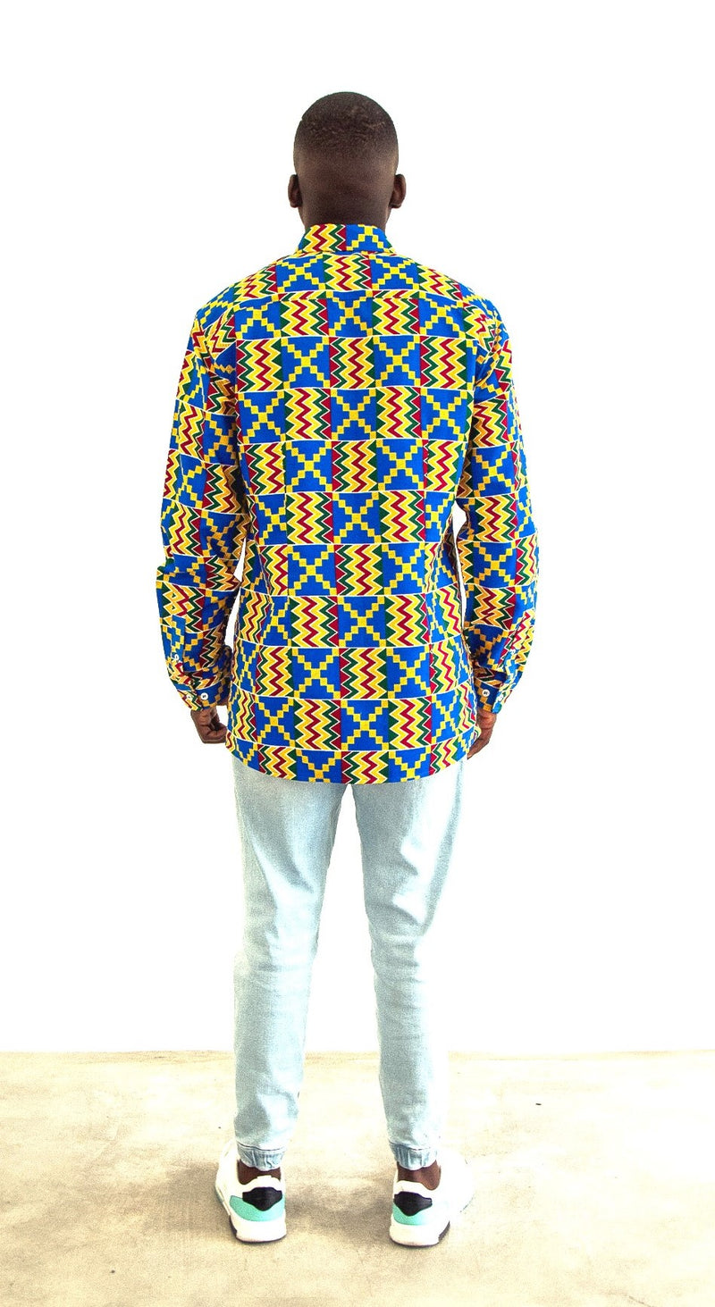 SPORTY MEN’S SHIRT BLUE CHOKWE