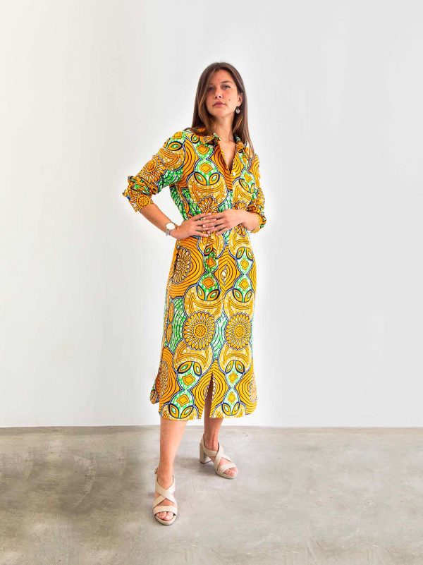SHIRT DRESS ORANGE JOLLOF